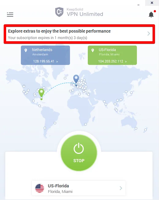 How to use Windows VPN: Purchases tab